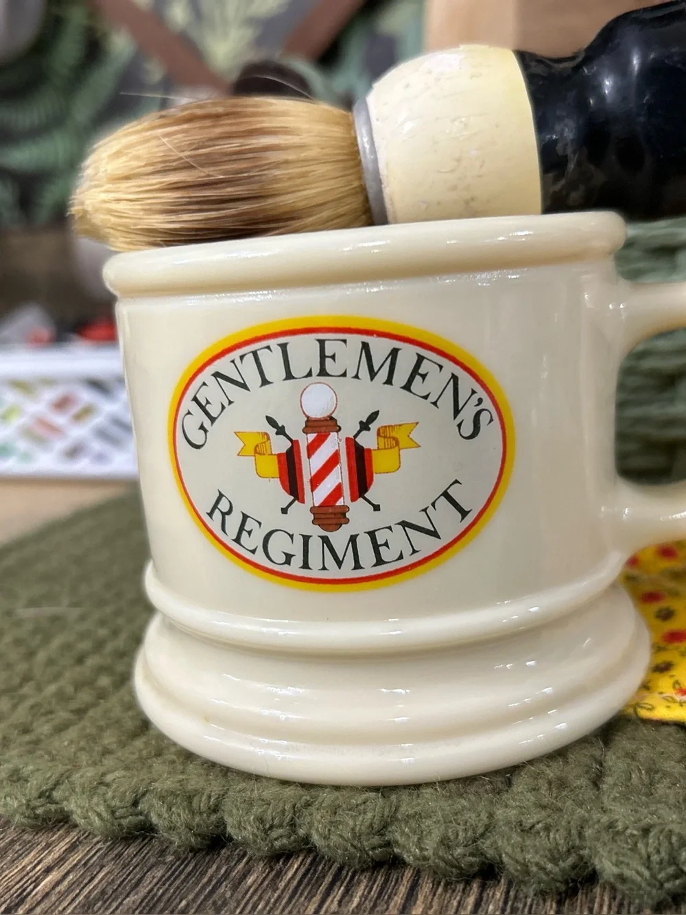 Vintage Avon Gentlemen's Regiment Shaving Mug and Brush